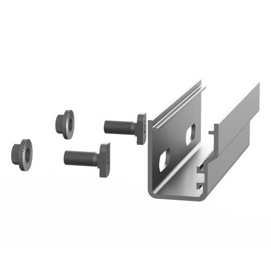 RAIL CONNECTOR UL 2703 SET CR48-S, mill,1/2 - K2 Systems
