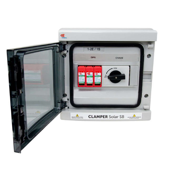 CAJA CON PROTECCIONES SOLAR SB 1000 18kA 3E/1S - CLAMPER